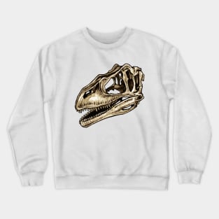 Dinosaur Skull Carcharodontosaurus Sticker Crewneck Sweatshirt